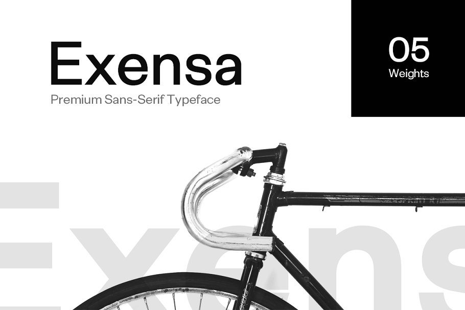 Ejemplo de fuente Exensa Grotesk #1